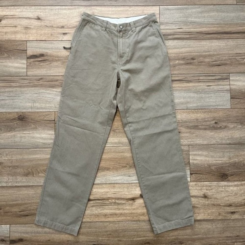 Columbia tan cotton chino pants, men's, 38x34